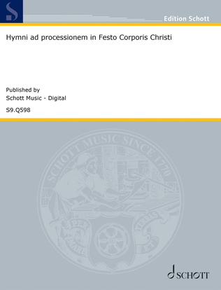 Hymni ad processionem in Festo Corporis Christi