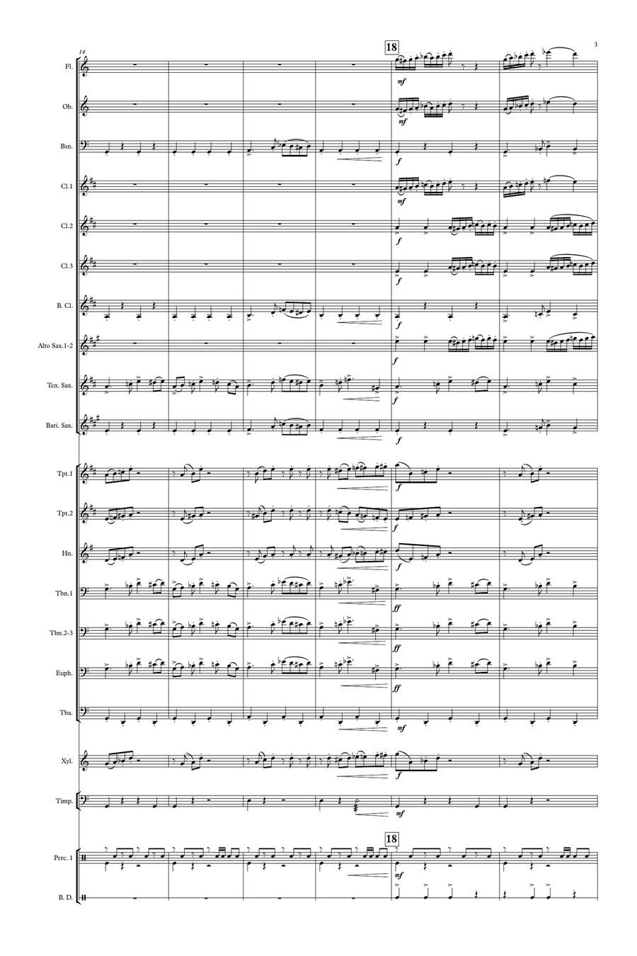 Balkan' Meniny Concert Band scores gallery preview page 3