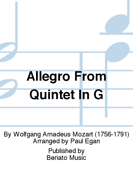 Allegro From Quintet In G