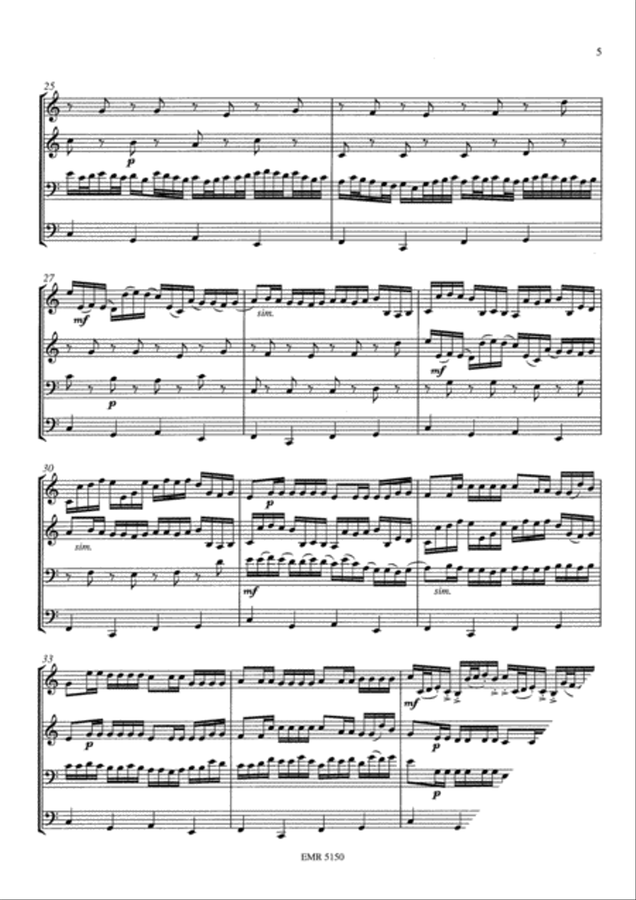 Canon Brass Quartet scores gallery preview page 5