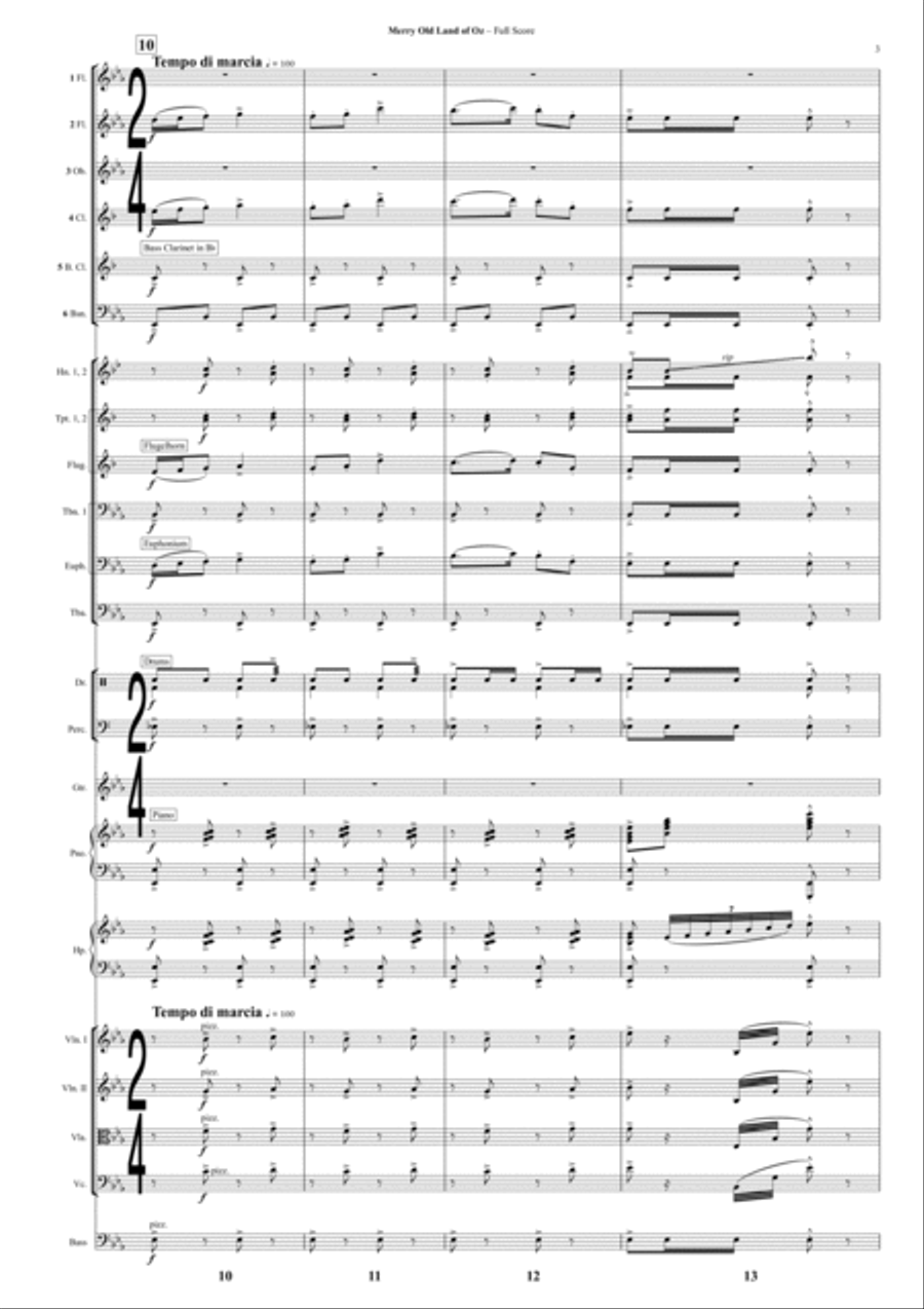 The Merry Old Land Of Oz Full Orchestra scores gallery preview page 3
