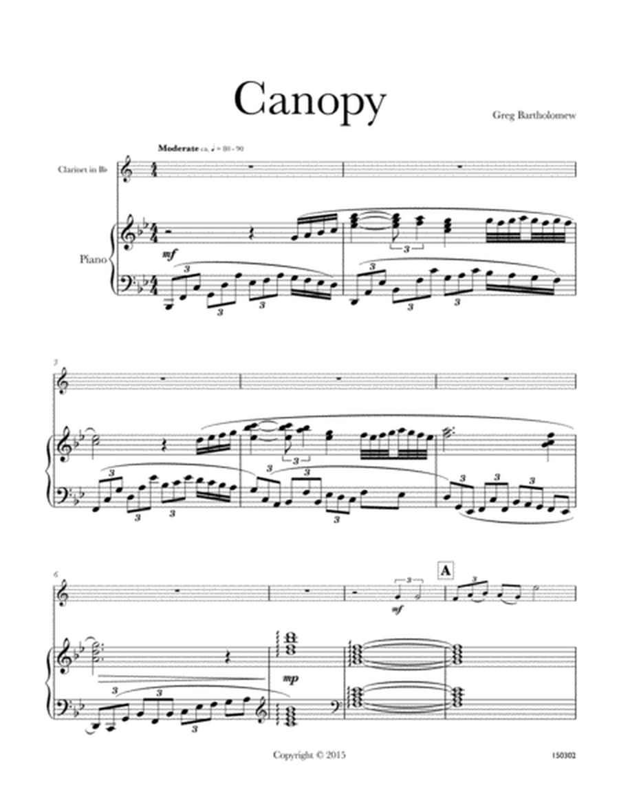 Canopy for clarinet & piano image number null