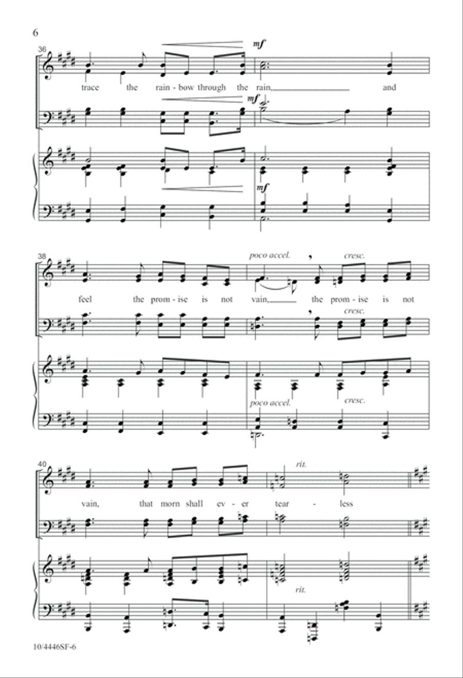 O Love That Will Not Let Me Go 4-Part scores gallery preview page 6