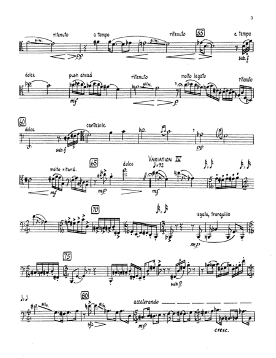 Jazz Variations for Solo Bassoon Bassoon Solo scores gallery preview page 3
