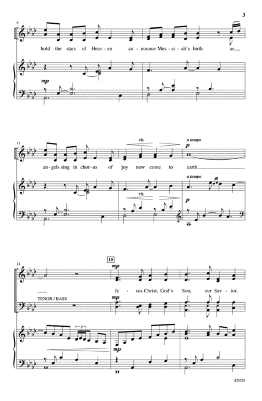 Praise to the Son 4-Part scores gallery preview page 2