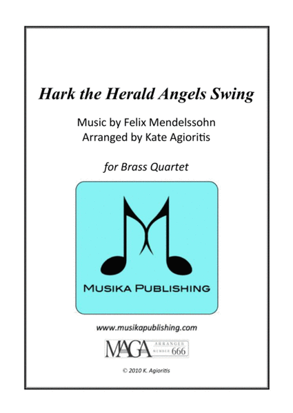 Hark the Herald Angels Swing - Jazz Carol for Brass Quartet image number null
