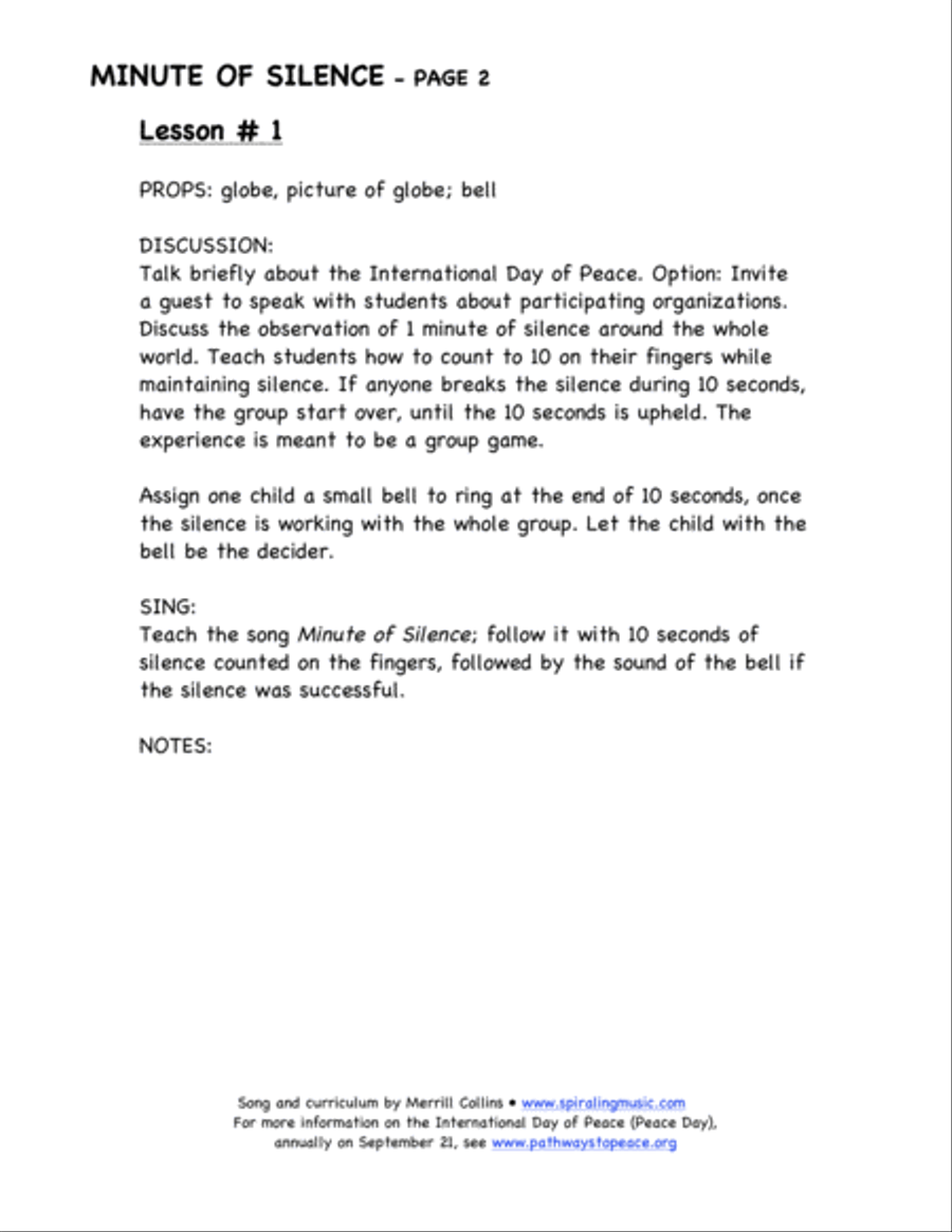Minute of Silence Voice scores gallery preview page 3