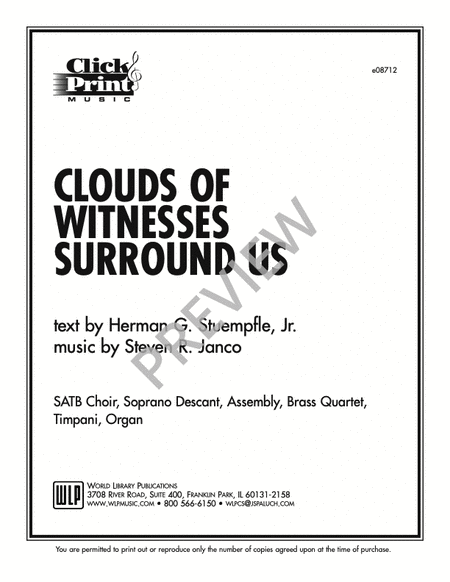 Clouds of Witnesses Surround Us