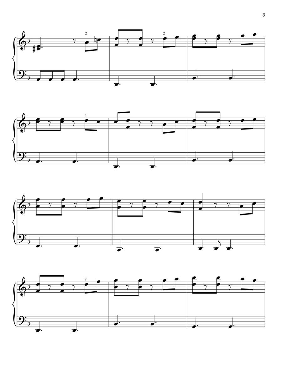 He's A Pirate (from Pirates Of The Caribbean: The Curse Of The Black Pearl) Easy Piano scores gallery preview page 3