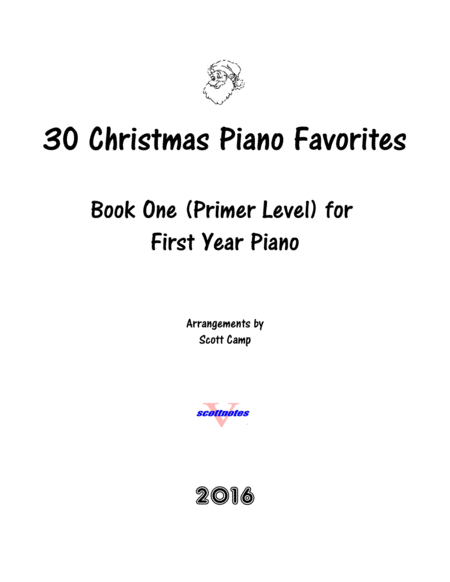 30 Christmas Piano Favorites For First Year Piano