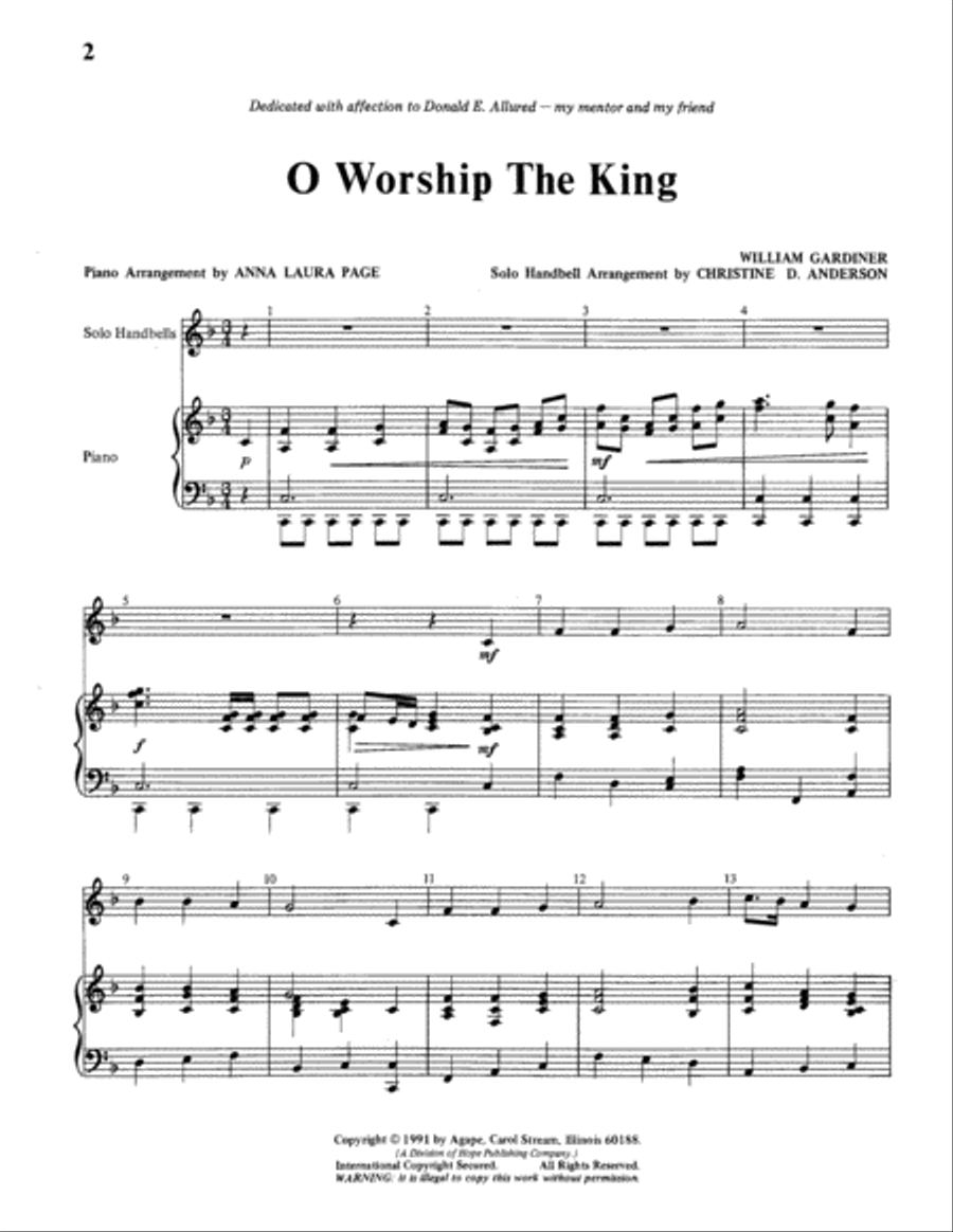 O Worship the King image number null