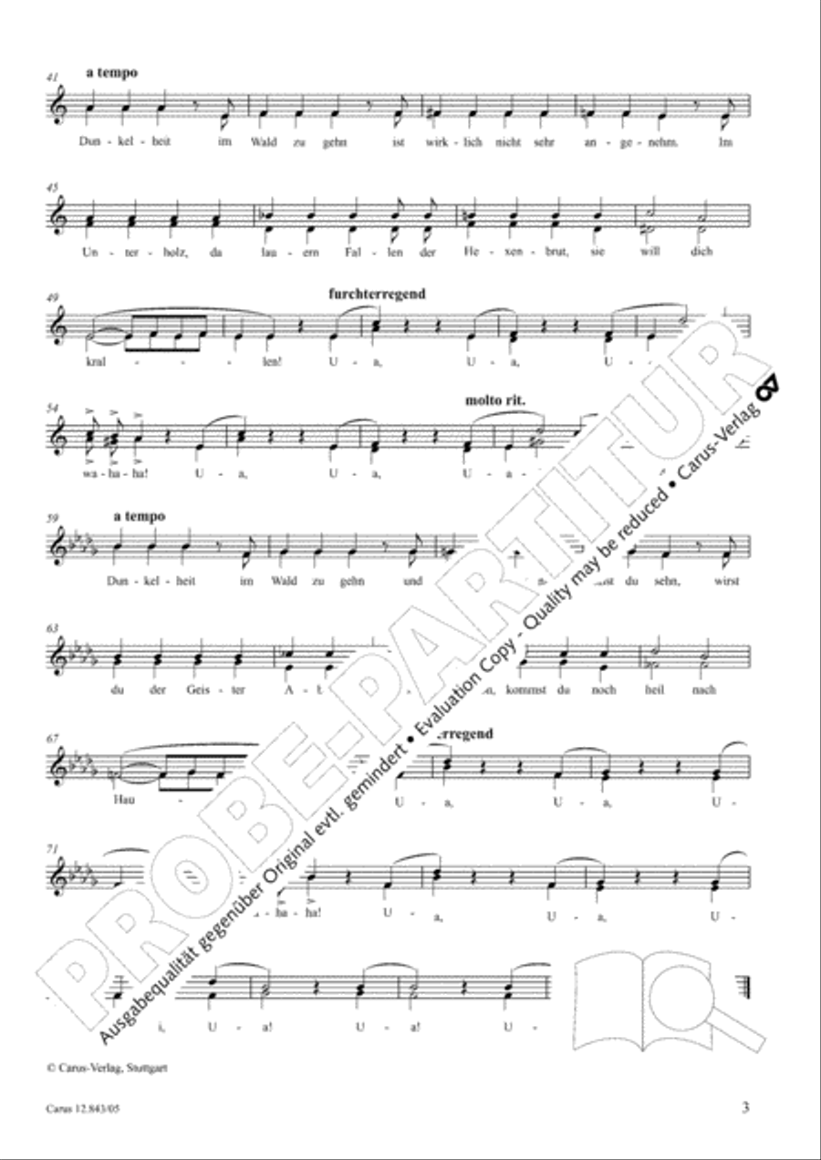 Gruselsongs, Band 1 Gruselsongs, Band 1 Choir scores gallery preview page 4