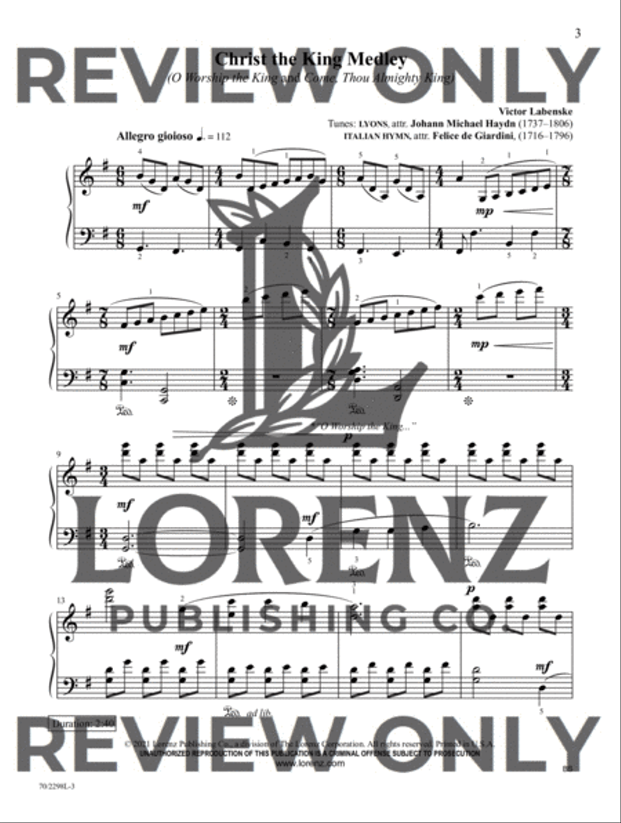 Artistry in Worship Piano Solo scores gallery preview page 4