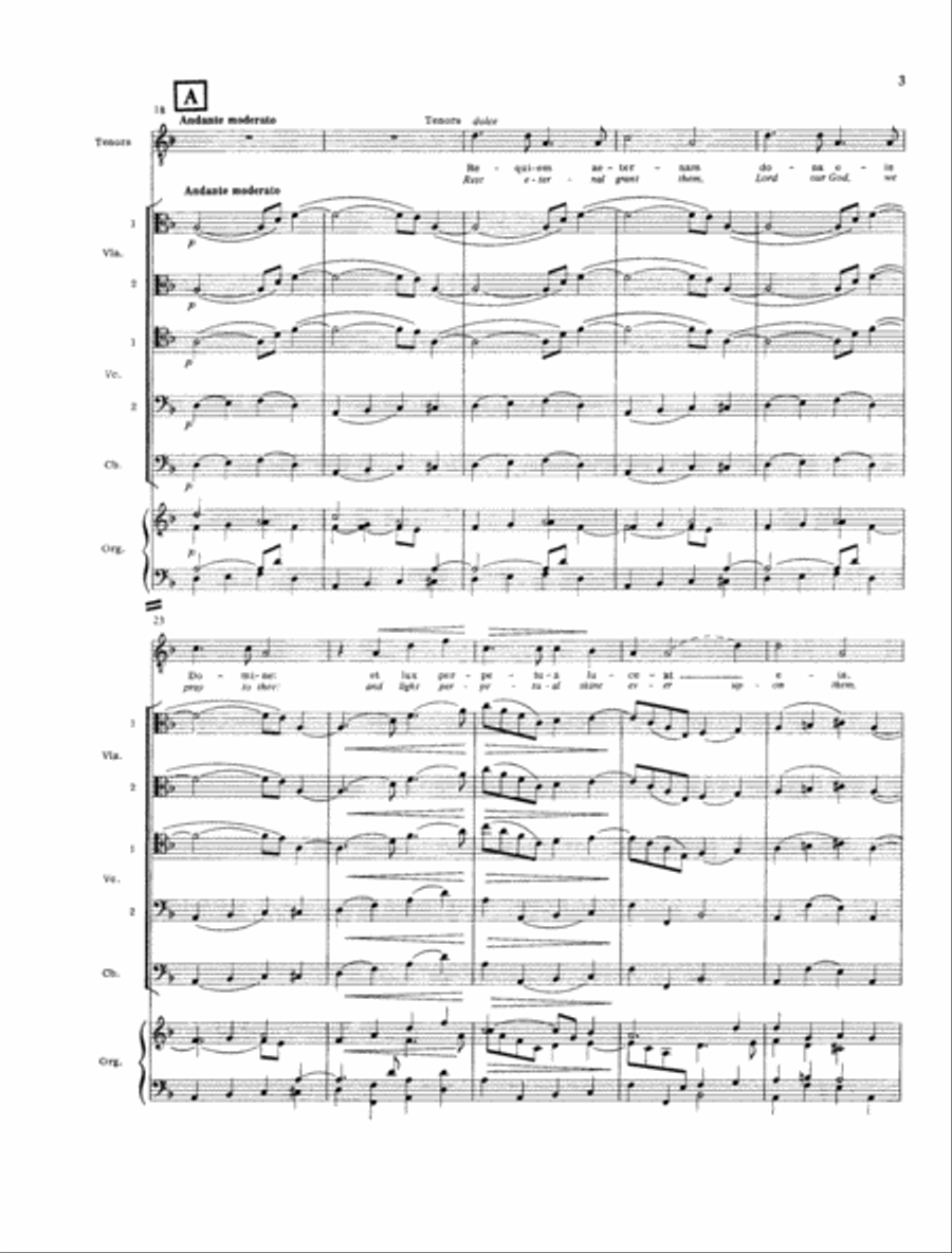 Requiem (1893 version) 4-Part scores gallery preview page 4