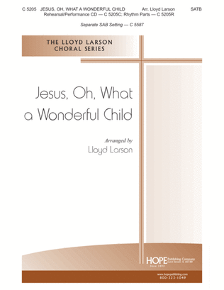 Book cover for Jesus, Oh, What a Wonderful Child