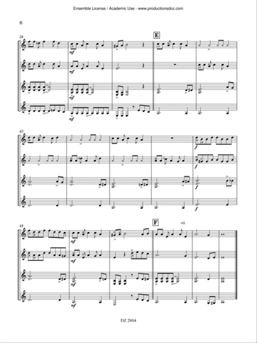 Le rock cacao Le rock cacao Guitar Ensemble scores gallery preview page 6