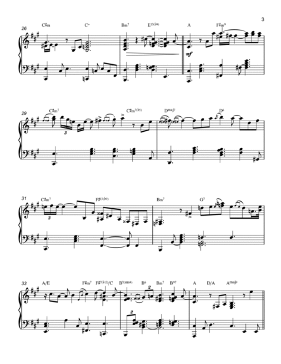 Somewhere Over the Rainbow Piano Solo scores gallery preview page 3