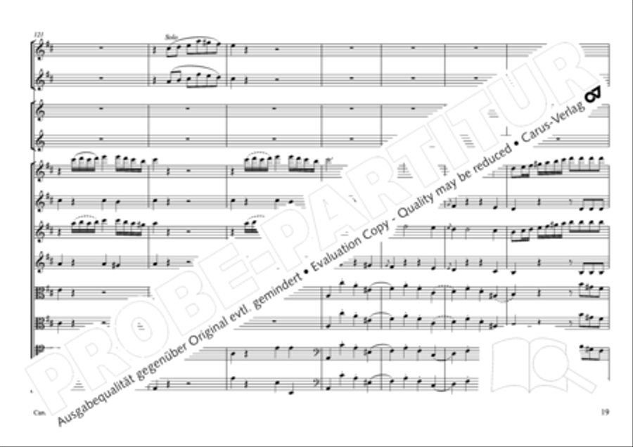 Concertone in D major Horn scores gallery preview page 20