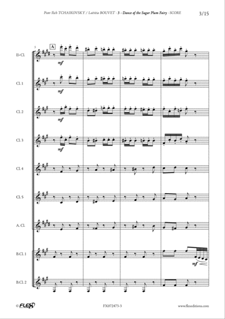 Nutcracker Suite - 3 Clarinet scores gallery preview page 3