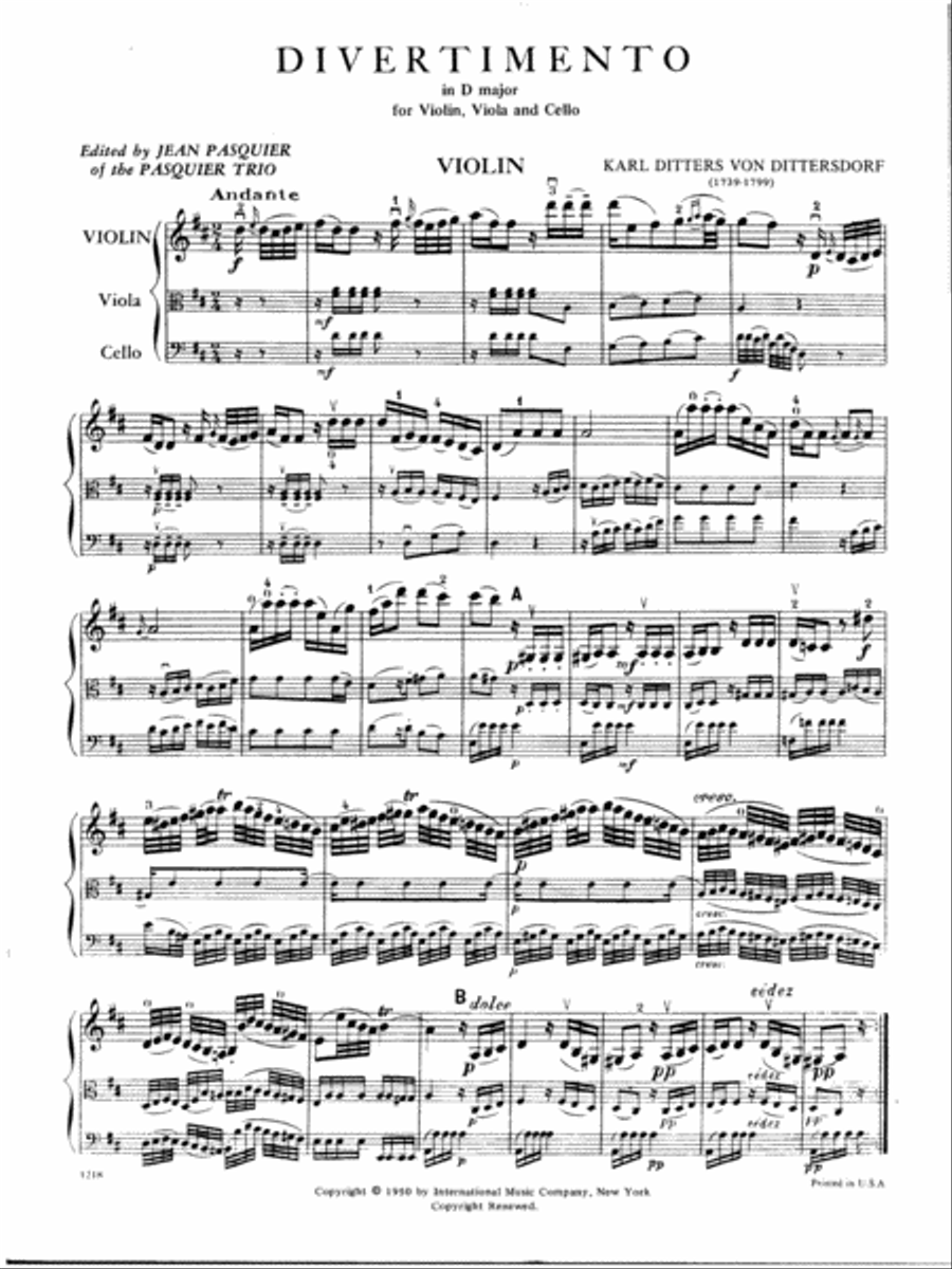 Divertimento Divertimento String Trio scores gallery preview page 2