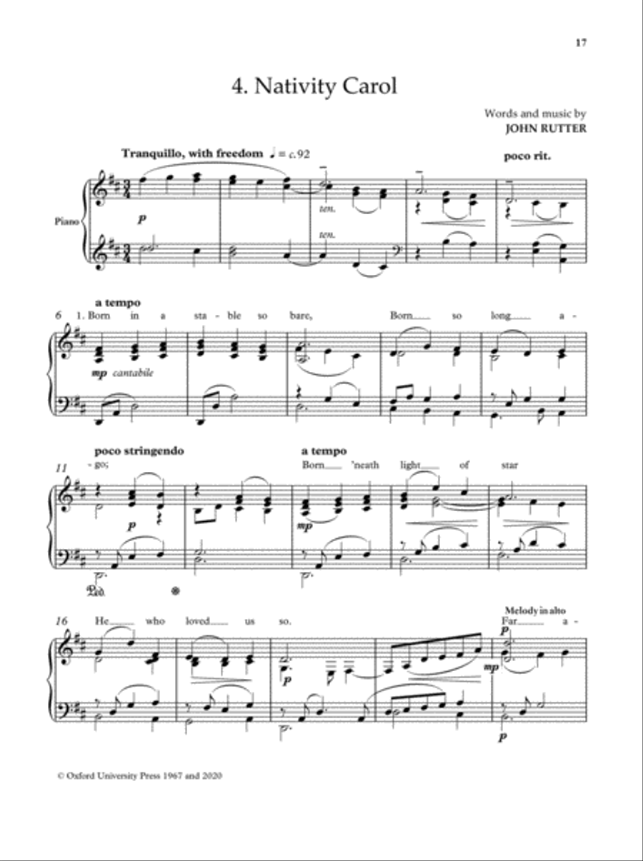 The John Rutter Christmas Piano Album Piano Solo scores gallery preview page 6