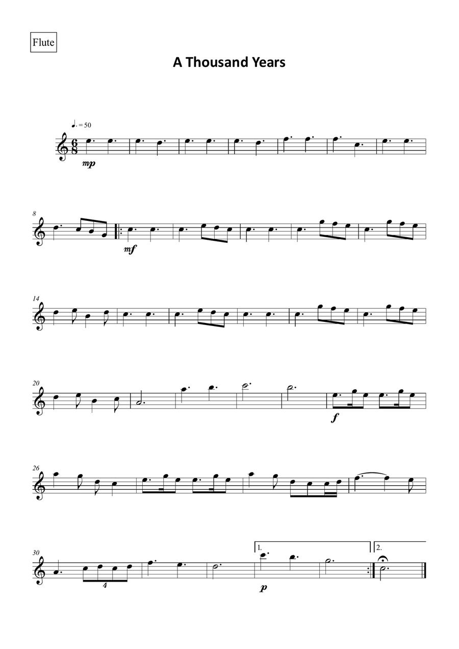 A Thousand Years Woodwind Quintet scores gallery preview page 5