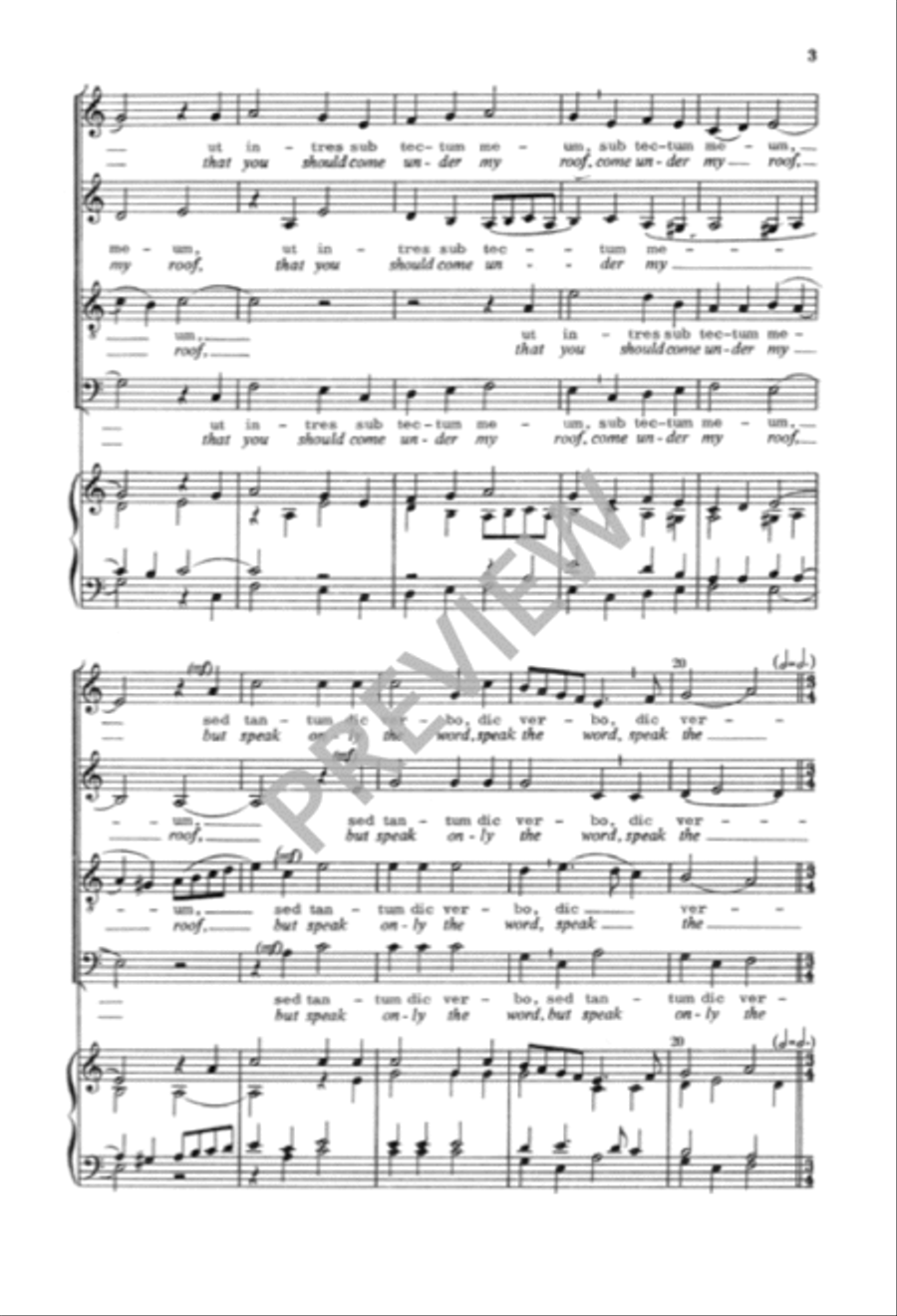 Domine, non sum dignus 4-Part scores gallery preview page 4