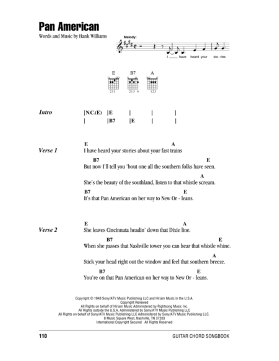 Pan American Pan American Electric Guitar scores gallery preview page 1