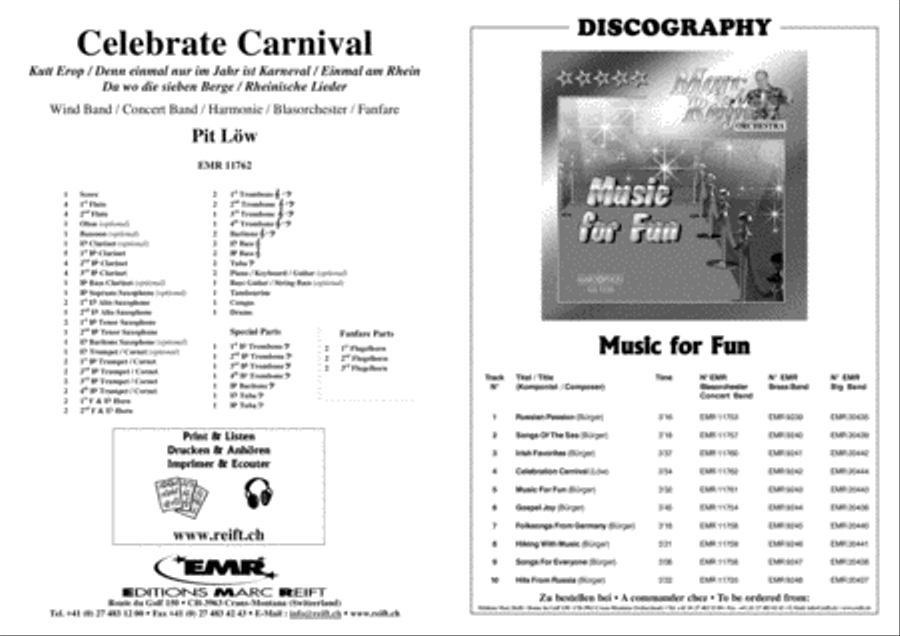 Celebrate Carnival Concert Band scores gallery preview page 2