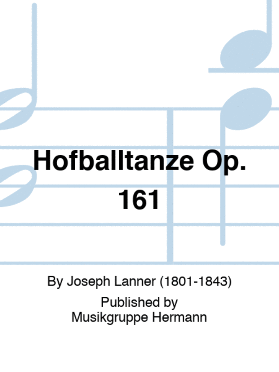 Hofballtänze Op. 161 Hofballtänze Op. 161 Orchestra scores gallery preview page 1