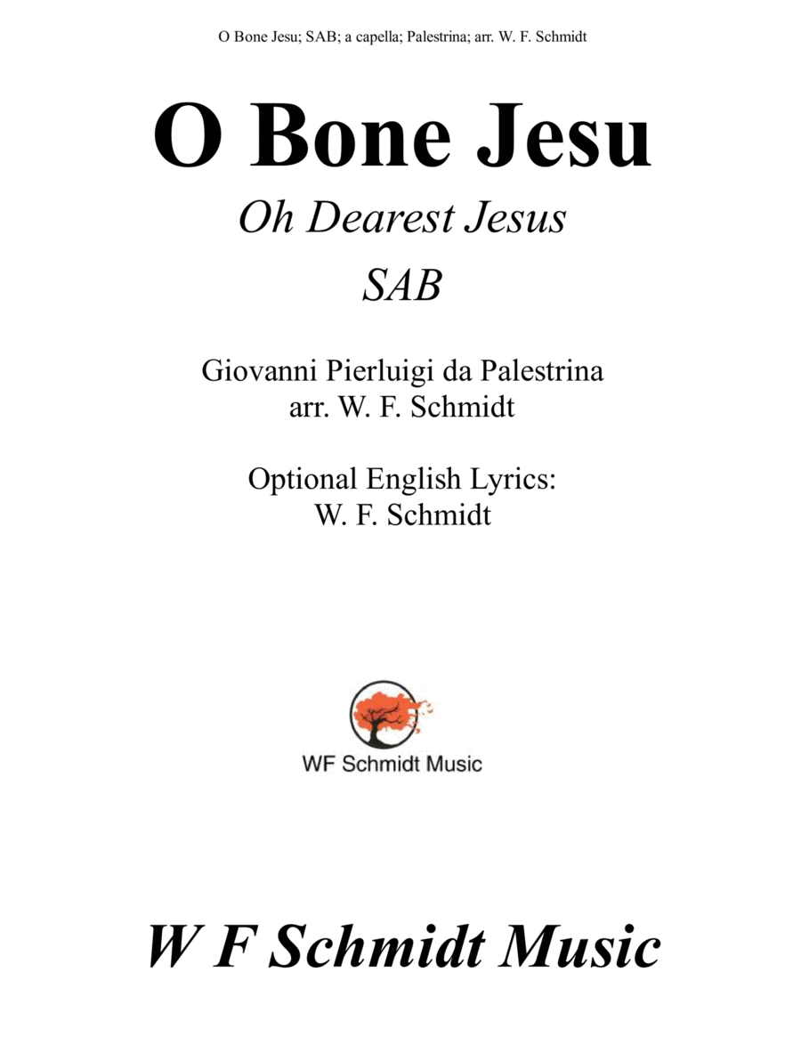 O Bone Jesu (Oh Dearest Jesus) image number null