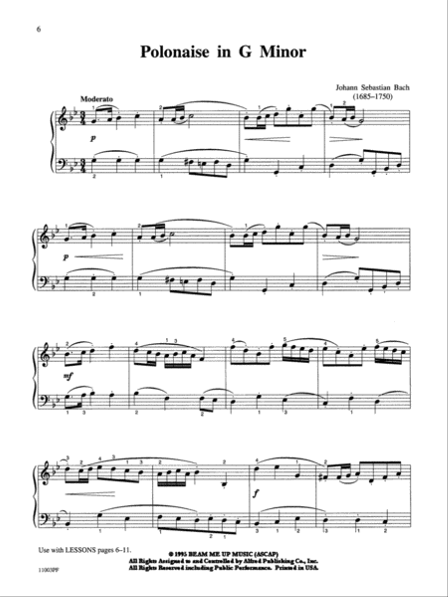 Michael Aaron Piano Course Performance Piano Method scores gallery preview page 5