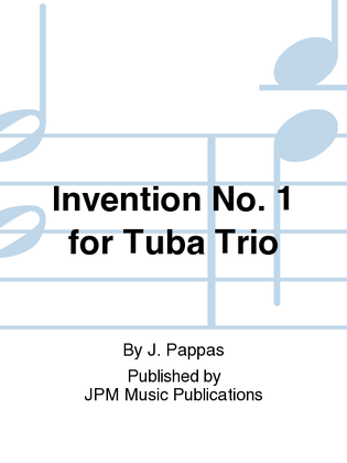 Book cover for Invention No. 1 for Tuba Trio