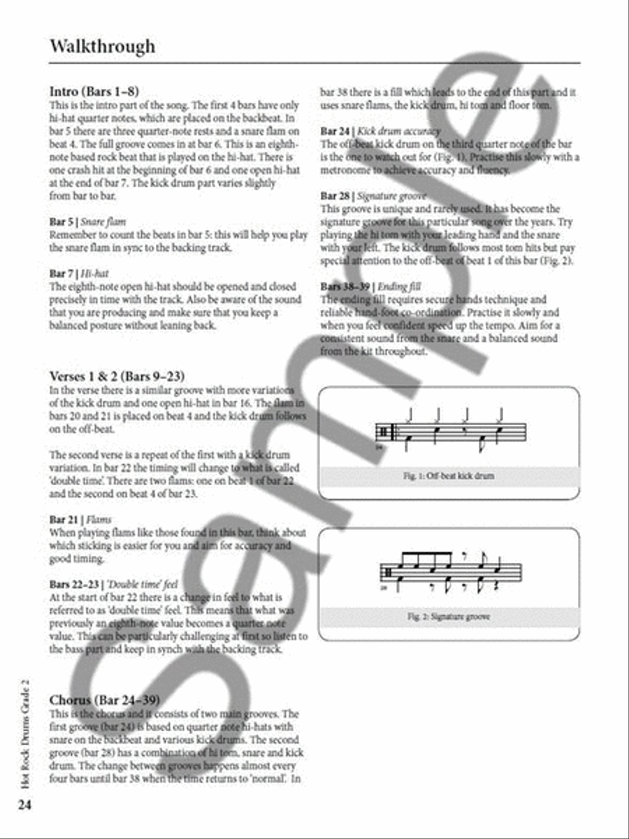 Rockschool: Hot Rock Drums - Grade 2 Drums scores gallery preview page 5
