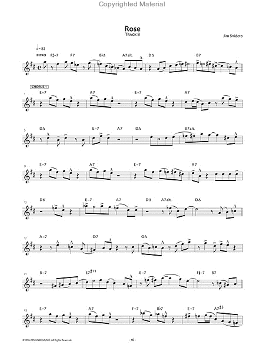 Jazz Conception Alto & Baritone Saxophone Baritone Saxophone scores gallery preview page 6