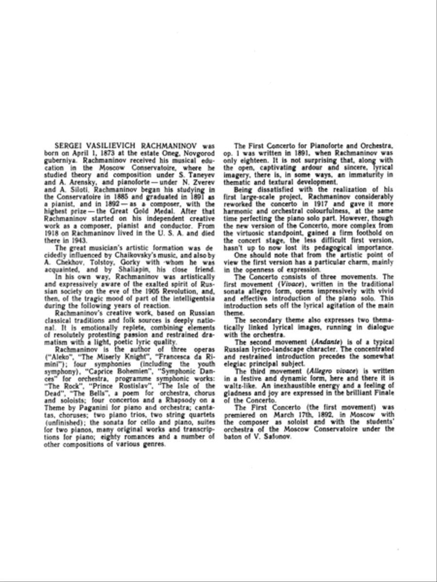 Piano Concerto No. 1 in F-sharp Minor, Op. 1 Small Ensemble scores gallery preview page 4