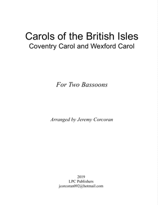 Carols of the British Isles For Two Bassoons