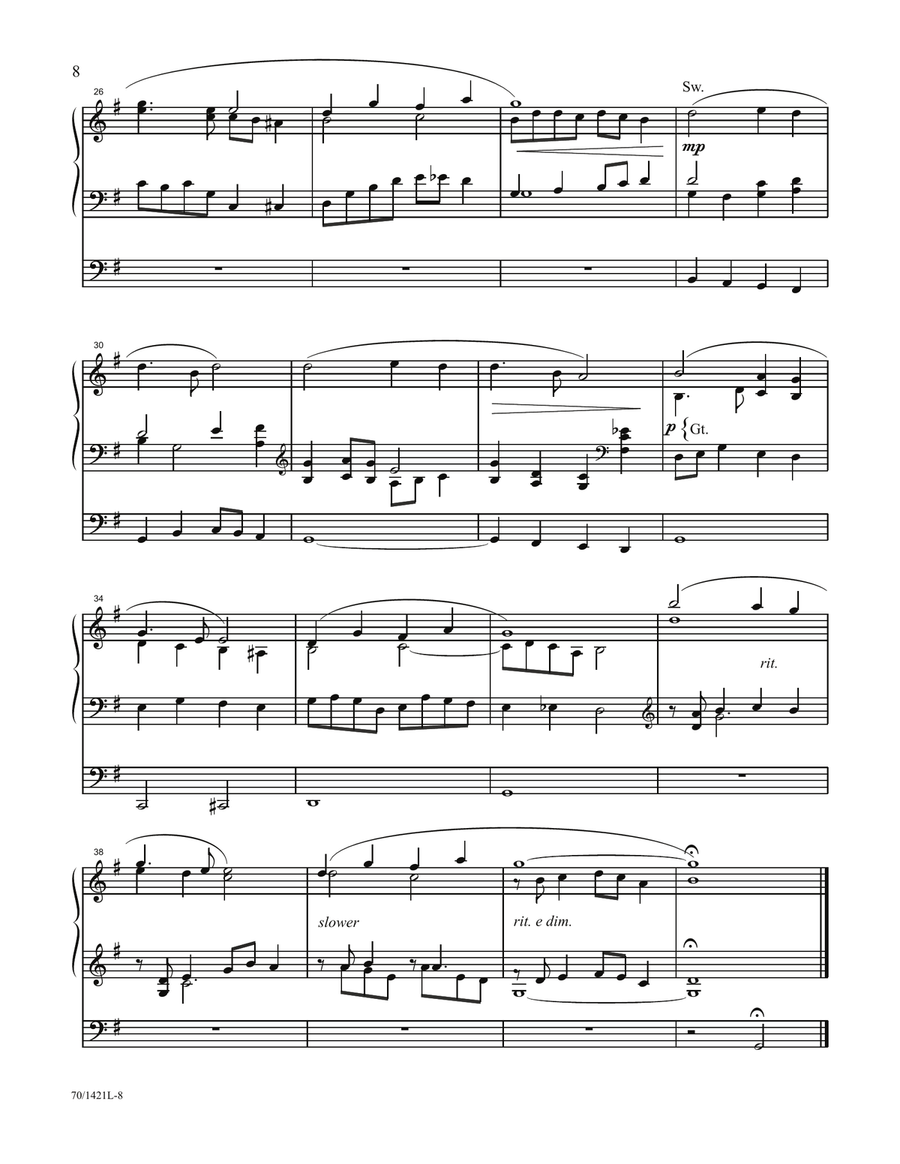 In Memoriam (Digital Download) Funeral scores gallery preview page 6
