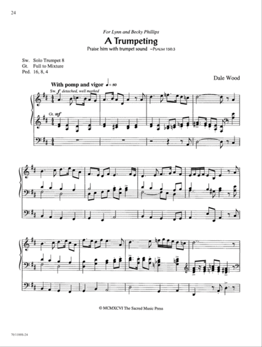 Wood Works on Original Themes Organ Solo scores gallery preview page 19