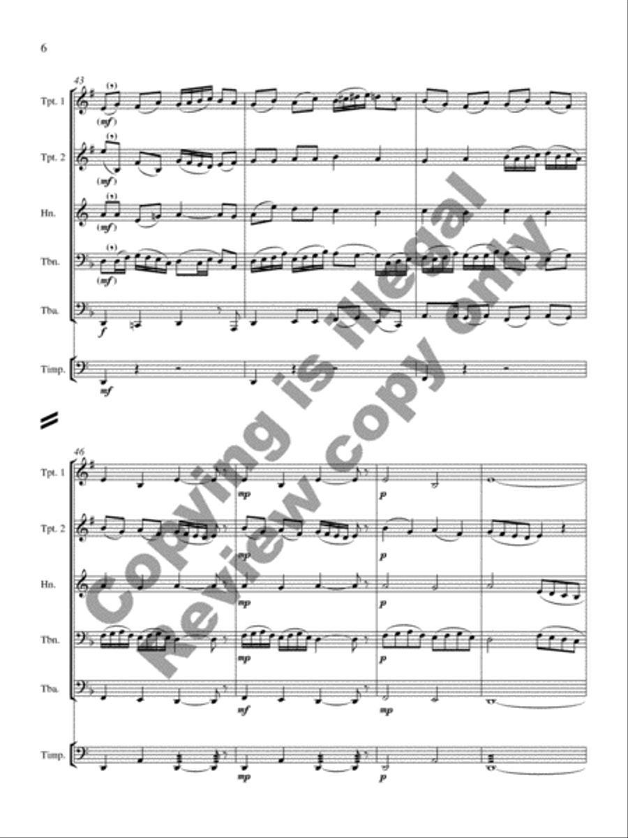 Fanfare, Tango, and Fughetta on Hebrew Themes Percussion scores gallery preview page 11