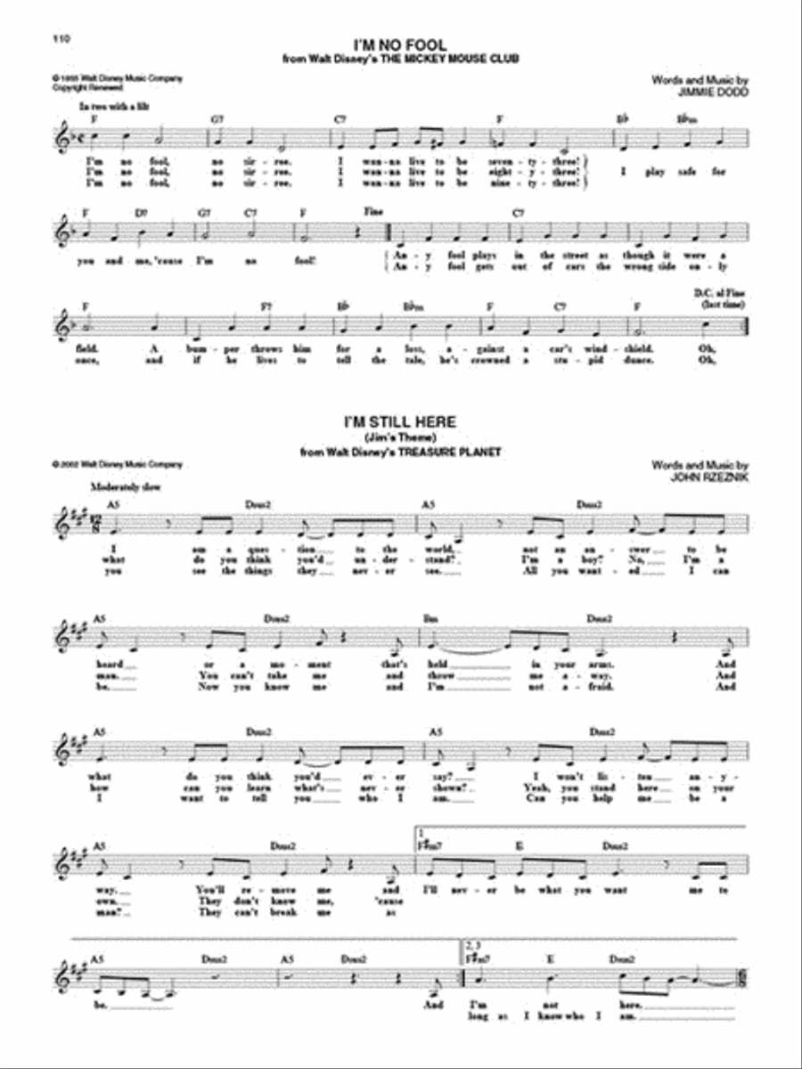 Today Is Tuesday from 'The Mickey Mouse Club' Sheet Music