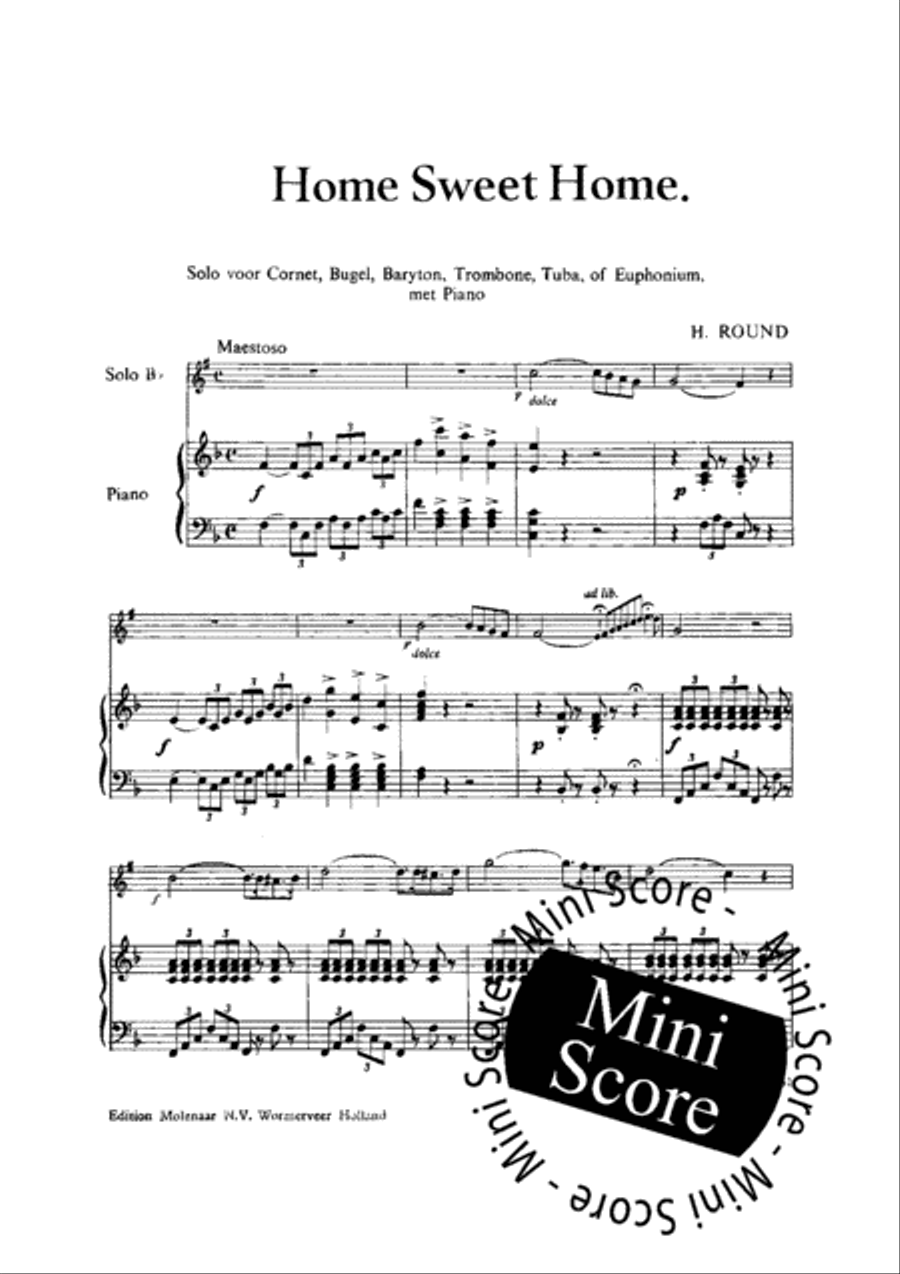Home Sweet Home Trumpet scores gallery preview page 3