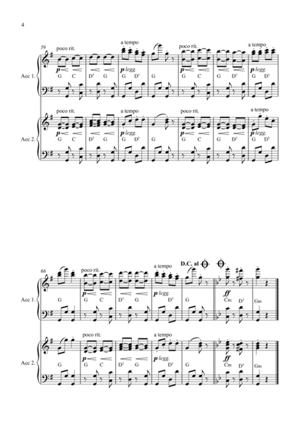 Brahms: Hungarian Dance No. 5 (Accordion Duet)
