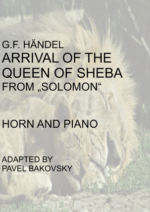 G.F. Händel: Arrival of the Queen of Sheba for Horn and Piano or Organ