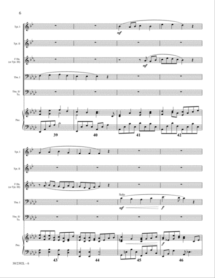 The Joy of Christmas Brass Ensemble scores gallery preview page 6