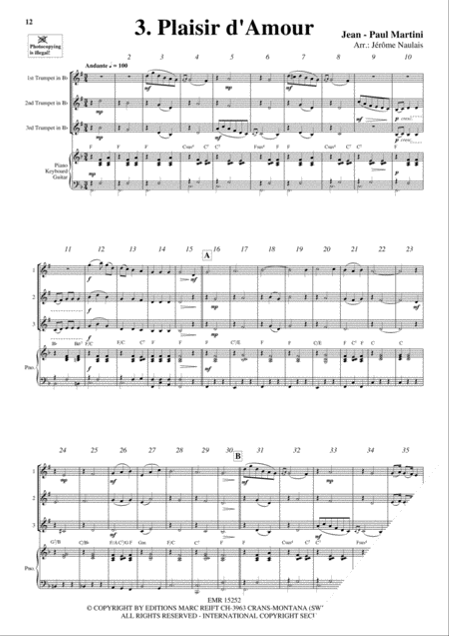 3 Trumpets & Piano Vol. 8 Trumpet Trio scores gallery preview page 5