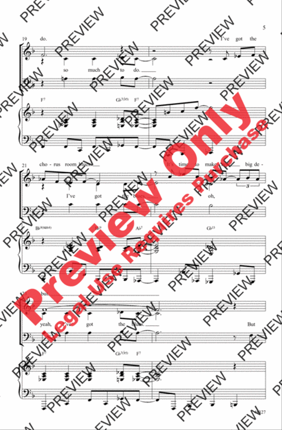 The Chorus Room Blues The Chorus Room Blues 3-Part scores gallery preview page 5