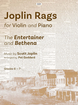 Book cover for Joplin Rags: arr. Violin & Piano