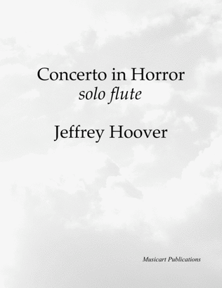 Concerto in Horror - solo flute
