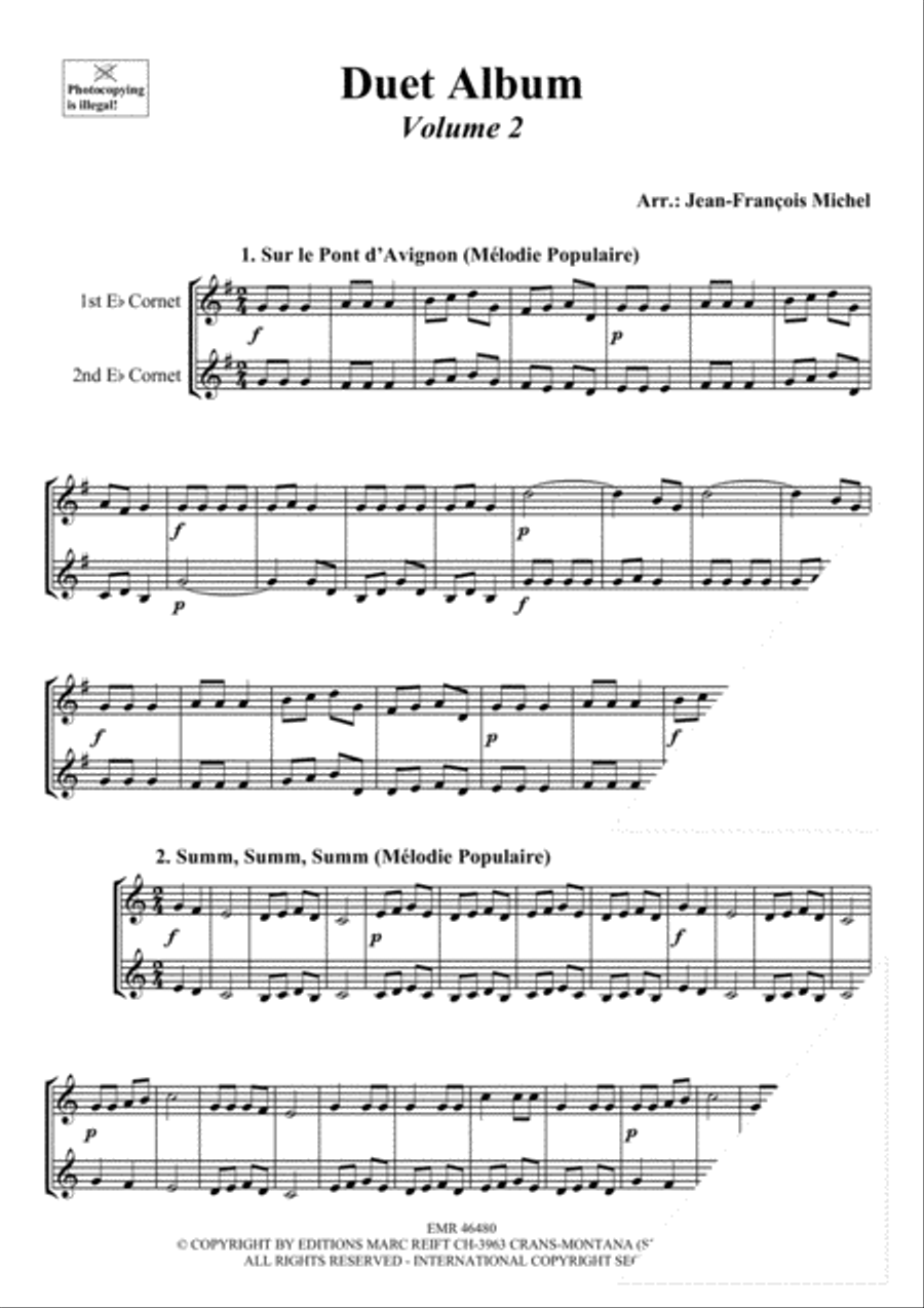 Duet Album Vol. 2 Cornet scores gallery preview page 3